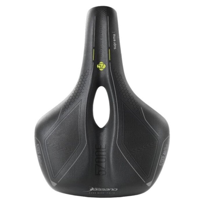 Selle Bassano Fietszadel Selle Bassano Suprema 5zone EL Ladies met elastomere demping - zwart