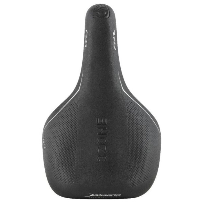 Selle Bassano Fietszadel Selle Bassano Rivale 3zone Sport met Spanninga achterlicht - zwart