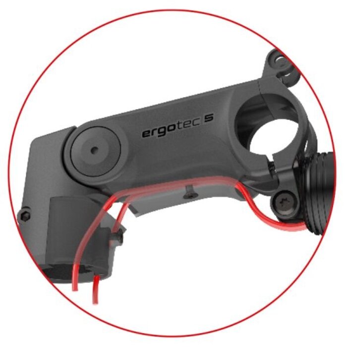 Ergotec Stuurpen ahead Ergotec Sepia XL FI ø28.6mm / 90mm / ø31.8mm - zwart