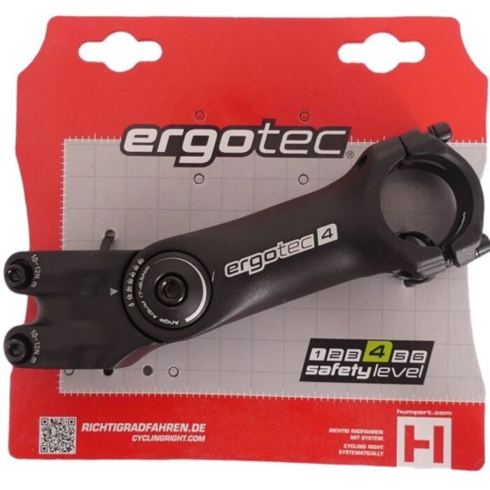 Ergotec Stuurpen Ergotec Octopus 2 ahead verstelbaar ø28,6 / 125 / 31,8 mm - zwart
