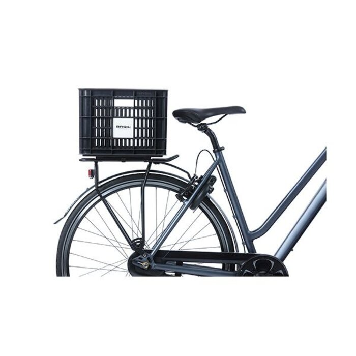 Basil Gerecyclede fietskrat Basil Crate MIK M 29.5 liter 35 x 45 x 25 cm - black