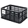 Gerecyclede fietskrat Basil Crate MIK S 17.5 liter 29 x 39 x 20 cm - black