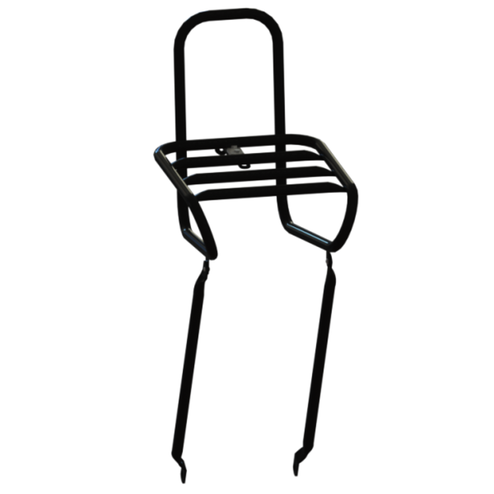 Steco Monkey Voordrager 26"/28" Steco Smooth 25 cm - glanzend zwart