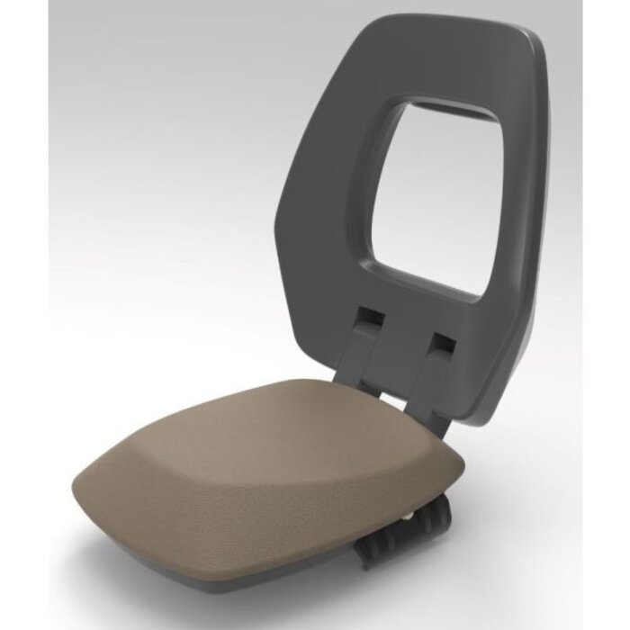 Bobike Kinderzitje achter Bobike One Junior - zwart/bruin - dragermontage