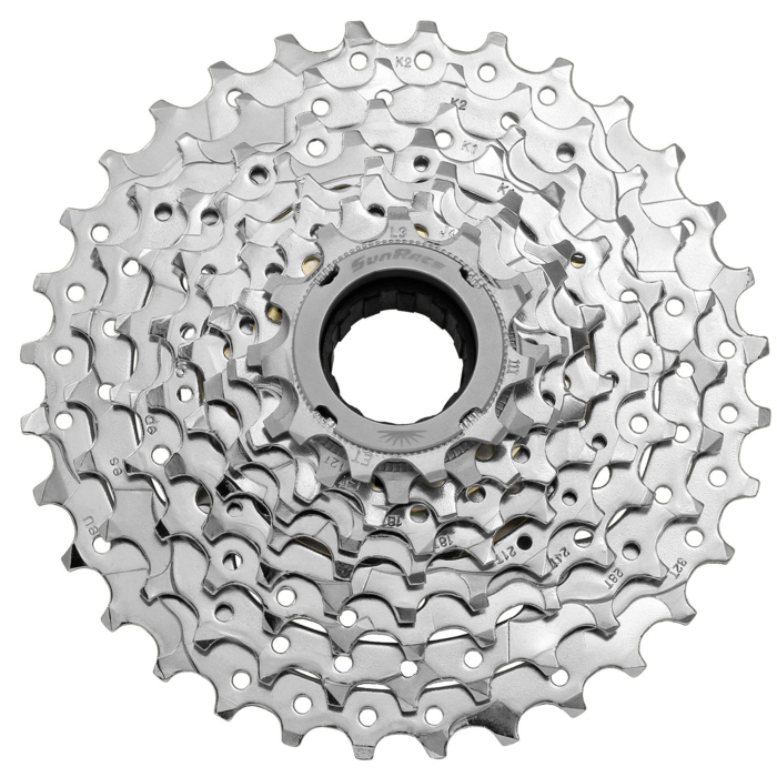 Sunrace Freewheel 9 speed Sunrace MFEX9 11-32T - verchroomd