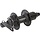 Achternaaf 8/9/10 speed Shimano FH-M525 - 32 gaats - 6 bouts remschijfbevestiging - zwart