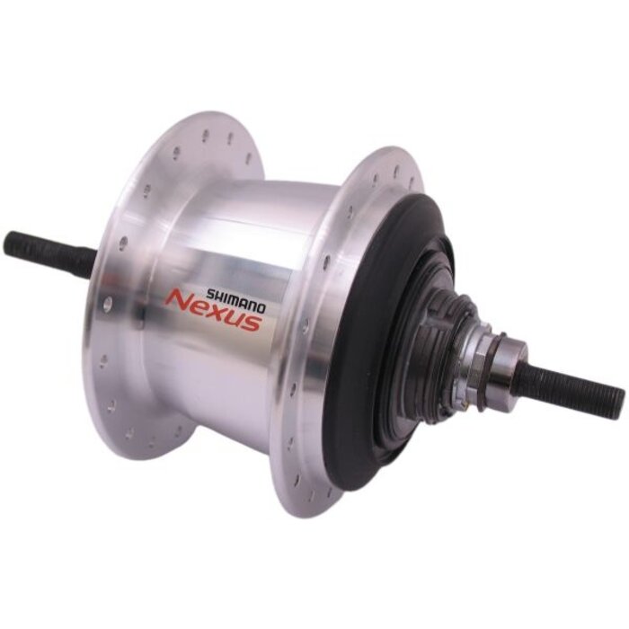 Shimano Versnellingsnaaf 7 speed Shimano Nexus 7 SG-C3001 voor rollerbrakes / velgrem 36 gaats - zilver