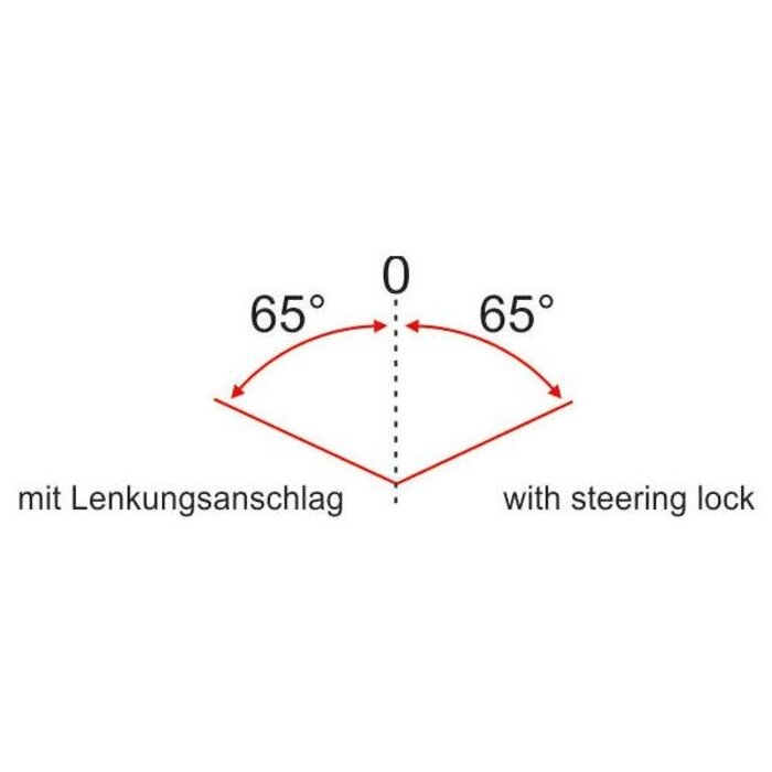 Ergotec Balhoofdset Ergotec A118AC-ES ahead met 65° stuurblokkade 1 1/8" zonder draad - zwart
