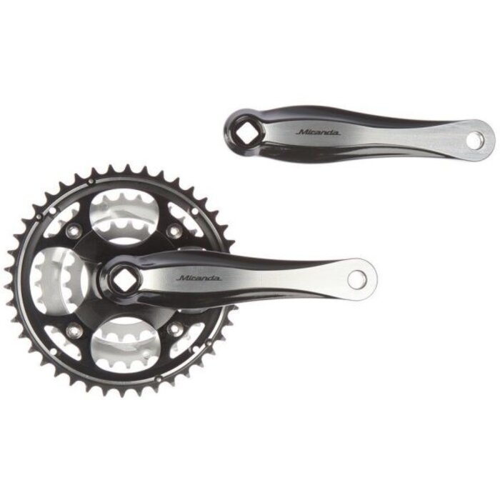 Miranda Crankstel Miranda Beta 3R+ 22/32/42T - zwart/zilver