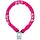 Kettingslot Axa Clinch+ 85cm / ø6mm - roze (winkelverpakking)