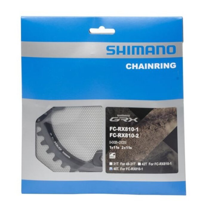 Shimano Kettingblad 40T Shimano GRX FC-RX810 1x11 speed - zwart