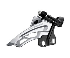 Shimano Voorderailleur 3 x 10-speed Shimano Deore FC-M6000 side swing - directe montage laag - 40-42T - zwart