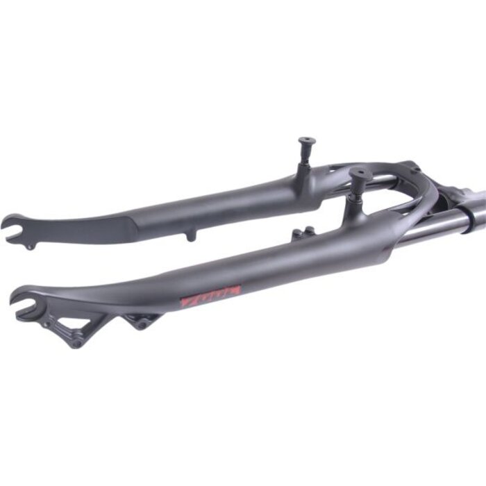 Spinner Verende voorvork 28" Spinner met 1 1/8" ahead vorkbuis - v-brake en IS disc + rollerbrake remnok - mat zwart