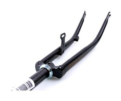 MERKLOOS Voorvork 28" met 1" vorkbuis - trommelremnok en dynamohaak - antraciet