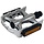Pedaalset Marwi SP-2612 aluminium huis en frame met Cro-Mo as - zilver