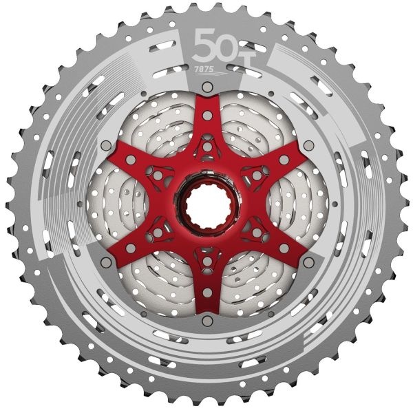Sunrace Cassette Sunrace CSMZ90 12 speed 11-50T - metallic met rode spider
