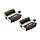 Pedaalset Marwi SP-2828 aluminium huis non-slip - zwart/zilver (op kaart)
