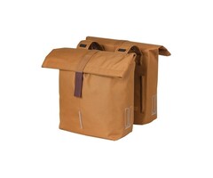 Basil Dubbele fietstas Basil City 28 tot 32 liter 30 x 18 x 49 cm - camel bruin