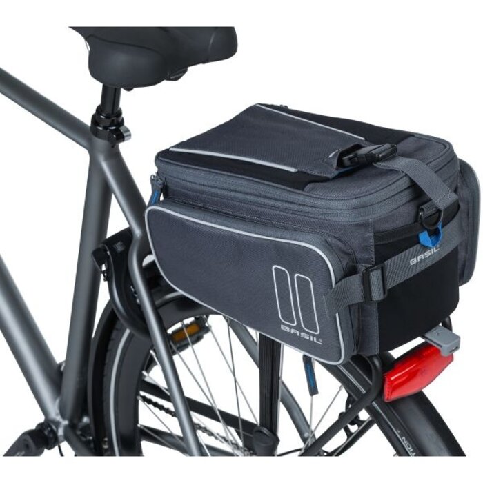 Basil Bagagedragertas Basil Sport Design Trunkbag MIK 7 tot 15 liter 36 x 26 x 18 cm - graphite