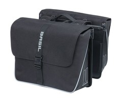 Basil Dubbele fietstas Basil Forte MIK 35 liter 41 x 15 x 34 cm - zwart/zwart