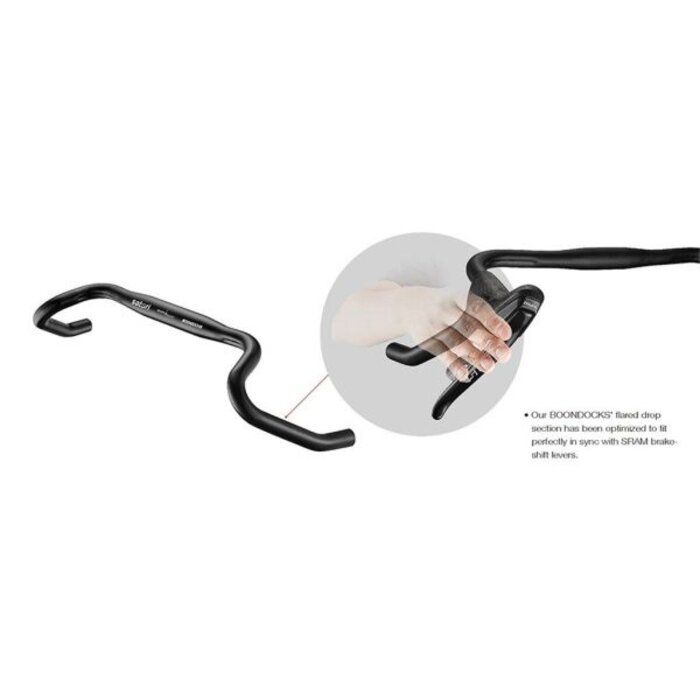 Satori Stuur Satori Boondocks Ø31.8/B=440mm - mat zwart