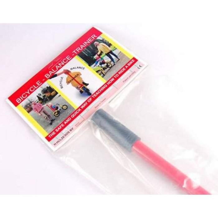 MERKLOOS Fietsbalans trainer / duwstang - rood