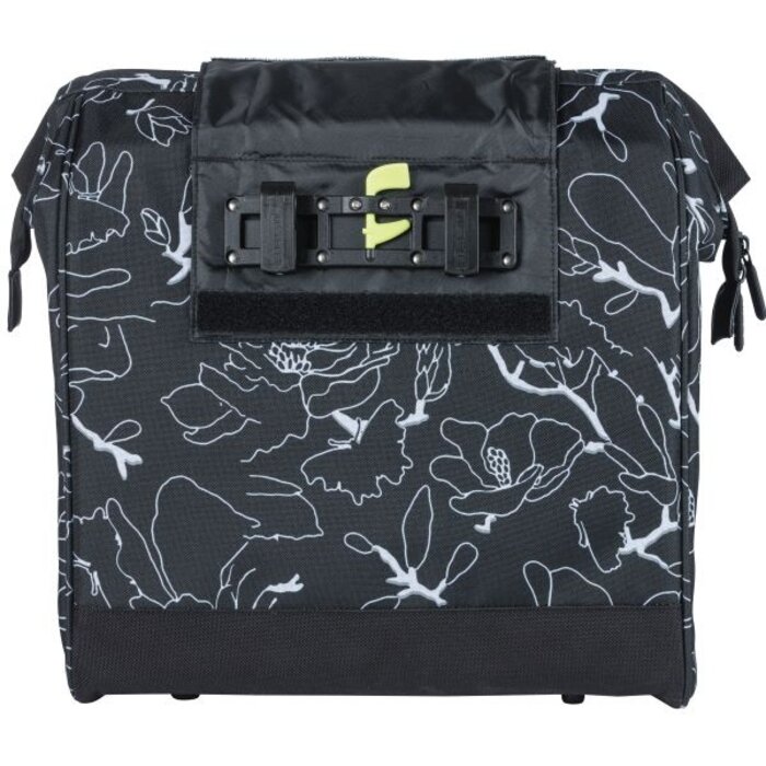 Basil Fietsshopper Basil Grand Flower 23 liter 34 x 19 x 35 cm - zwart