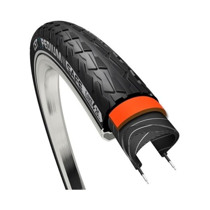 CST Buitenband CST Xpedium Safe 28 x 1.75 x 2" / 47-622 mm - zwart met reflectie