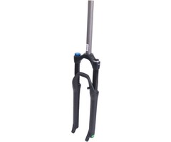 Spinner Verende voorvork 29" Spinner lock out met 1 1/8" ahead vorkbuis - PM disc remnokken - mat zwart