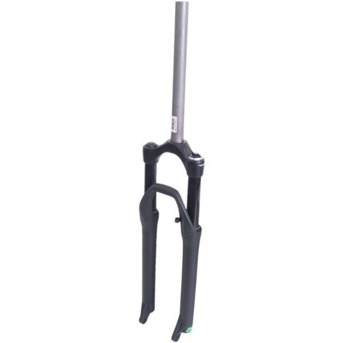 Spinner Verende voorvork 29" Spinner 100 mm veerweg met 1 1/8" ahead vorkbuis - PM remnokken - mat zwart