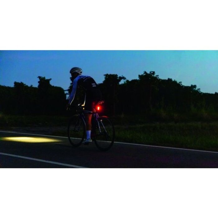 Sigma Verlichtingset Sigma Aura 100 USB koplamp + Blaze Link achterlicht