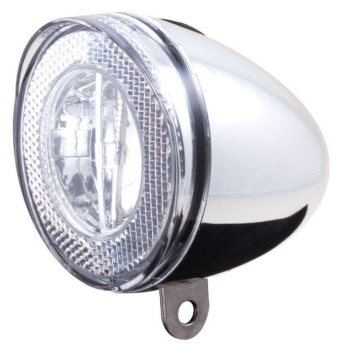 Spanninga Koplamp Spanninga Swingo XDO LED met reflector en dynamo-aansluiting - chroom
