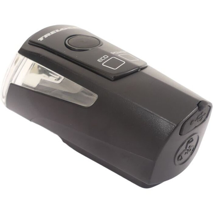 Trelock Koplamp Trelock LS460 I-Go Power 40 Accu - Usb - zwart