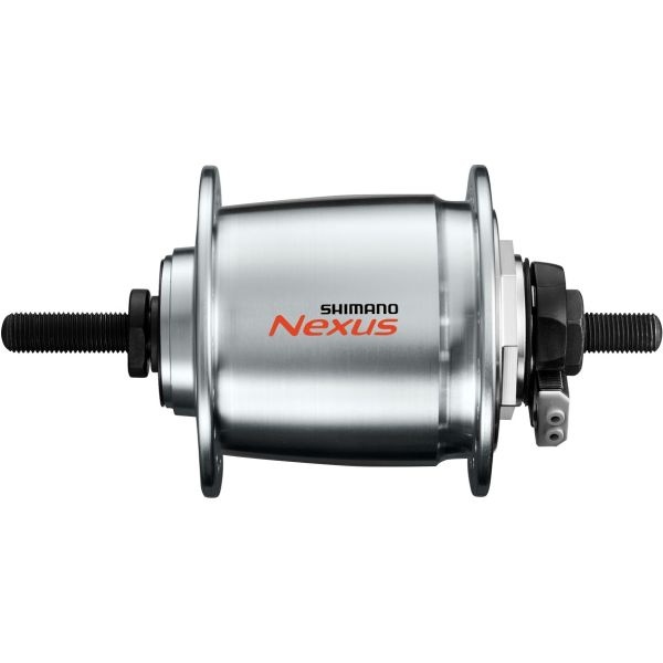 Shimano Dynamo naaf SHIMANO DH-C6000-1R 36 gaats 6V/1,5 Watt voor rollerbrake - zilver