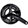 Crankstel 2 x 11 speed Shimano 105 FC-R7000 - 172,5/50-34 holle as - zwart