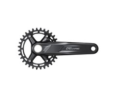 Shimano Crankstel Shimano Deore FC-M5100-1 10/11 speed - 30 tands - 175 mm - zwart