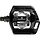 Pedaalset Shimano Click'R T421 platform + enkelzijdig SPD met SM-SH56 plaatjes - zwart