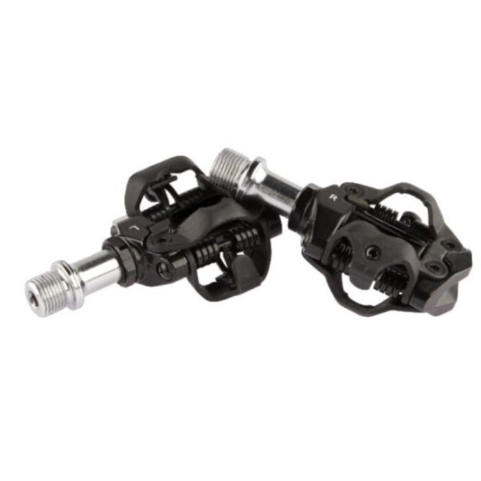 Tecora Pedaalset SPD Tecora E 2-zijdig verstelbaar - zwart