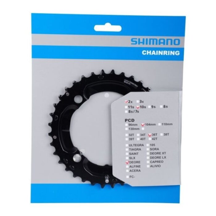 Shimano Shimano Kettingblad - Deore FC-M617 - 36 Tanden - Zwart