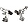 Tektro Cantilever rem - Oryx 992AG V/A  - Cyclocross - Zilver