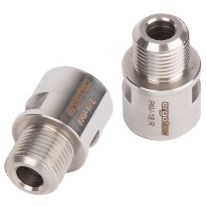 Ergotec Pedaal asverlenger 9/16" Ergotec - RVS gepolijst