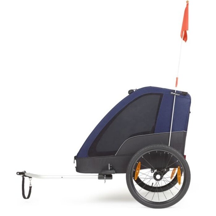 Polisport Kindertrailer zonder wandelkit Polisport - grijs/blauw