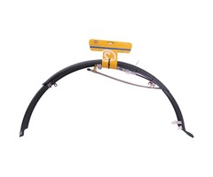 MERKLOOS Spatbordset 28" kunststof 50 mm compleet met stangenset - mat zwart