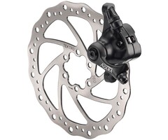 Tektro Schijfremset mechanisch Tektr MD-M500 achterkant met 160 mm remschijf