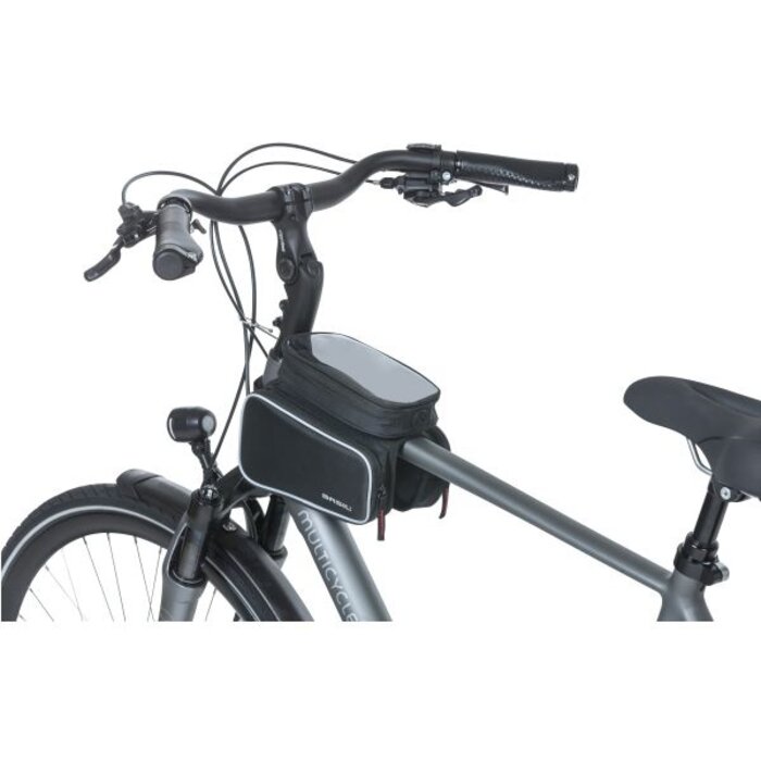 Basil Frametas Basil Top Tube Sport Design Double 1,5 liter 20 x 13 x 17 cm - zwart