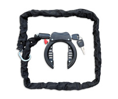 LYNX Ringslot met ketting 100cm