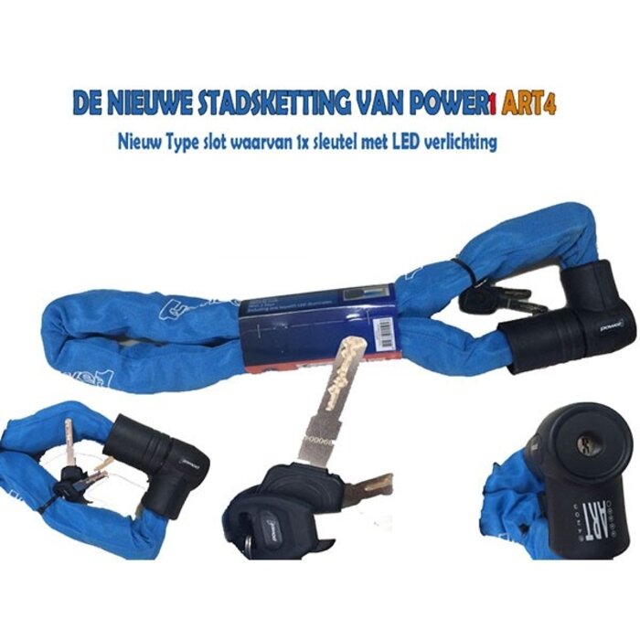 slot ketting art 4-sterren vaste kop 150cm Power1