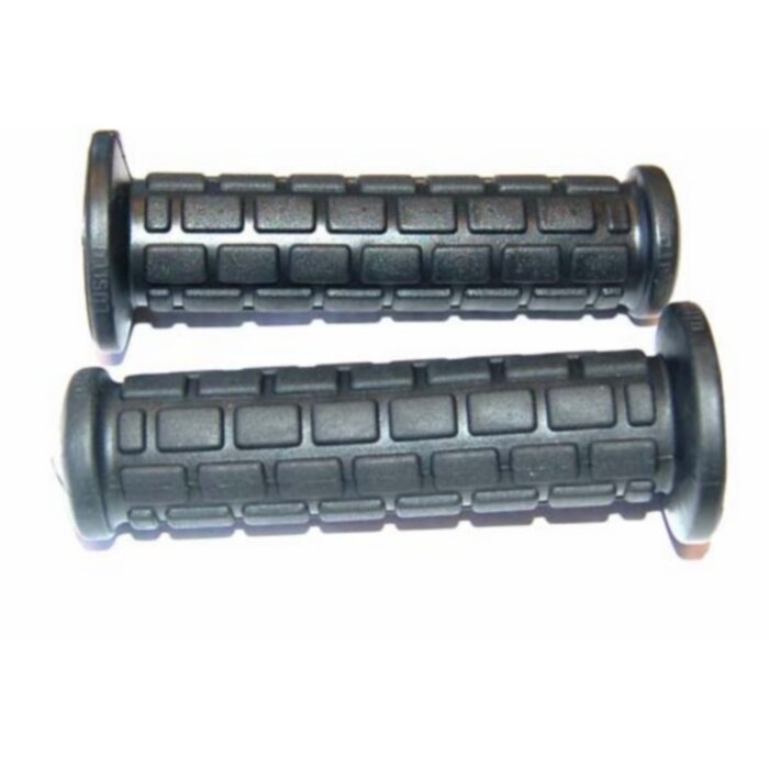 Lusito Lusito handvatset - Blok motief - mod. Magura (made in EU) - Kreidler - Zundapp - Zwart