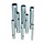 Merkloos Pijpsleutel set - 8 delig - Van 5 tot 22mm