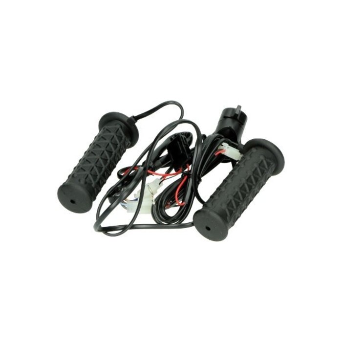 MERKLOOS Merkloos Handvatset - Met verwarming - Model Daytona - Universeel - Zwart - 22mm